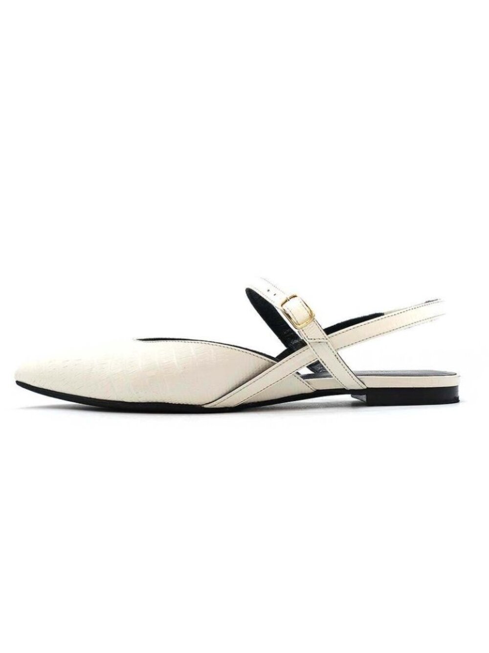Celine Embossed Strap Mule Sandals White 36 Rm1119 - Picture 2 of 6